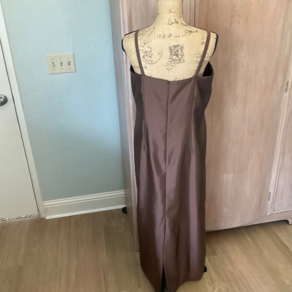 Vintage 90’s Y2k Iridescent Brown Beaded Bodice Prom Dress Maxi Fairy Rachel 12 - Picture 6 of 15